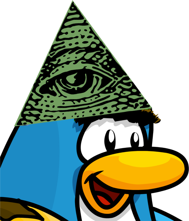 Illuminati Penguin Cartoon Mashup