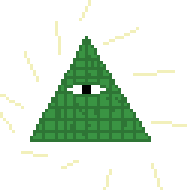 Illuminati Pixel Art Eye Pyramid