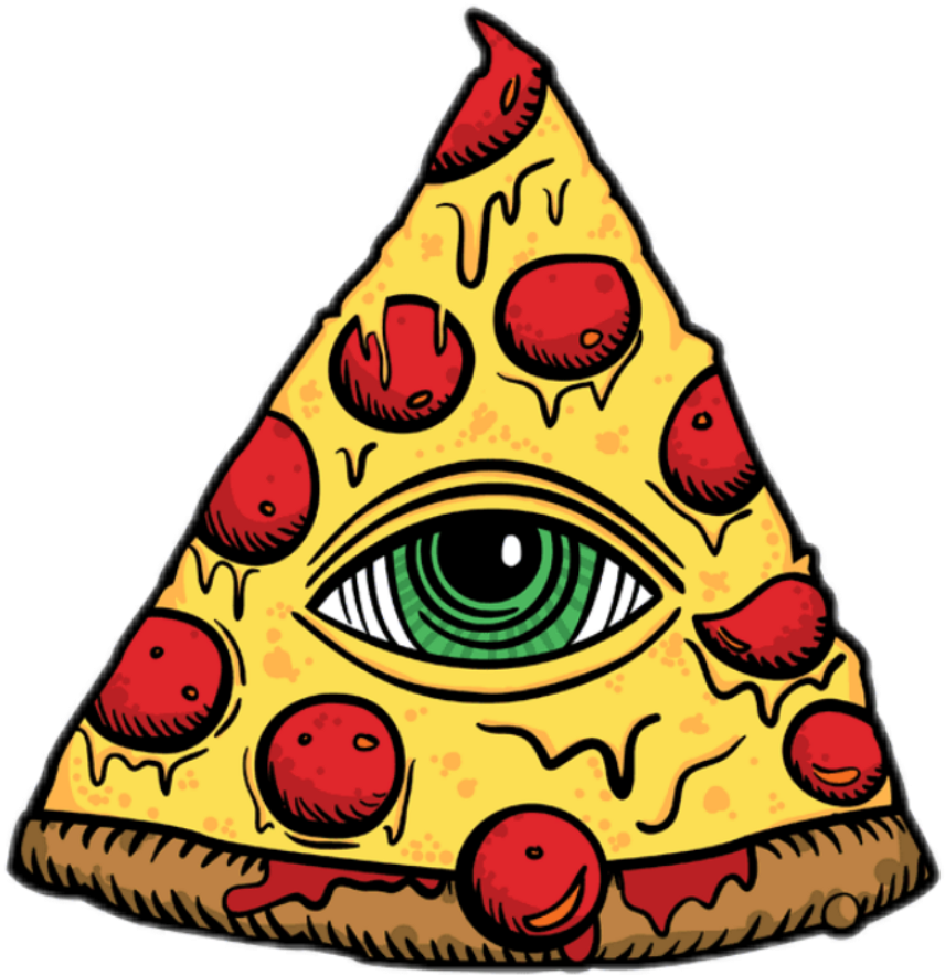 Illuminati Pizza Eye Art