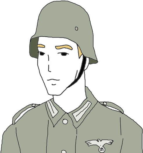 Illustrated Military Portrait