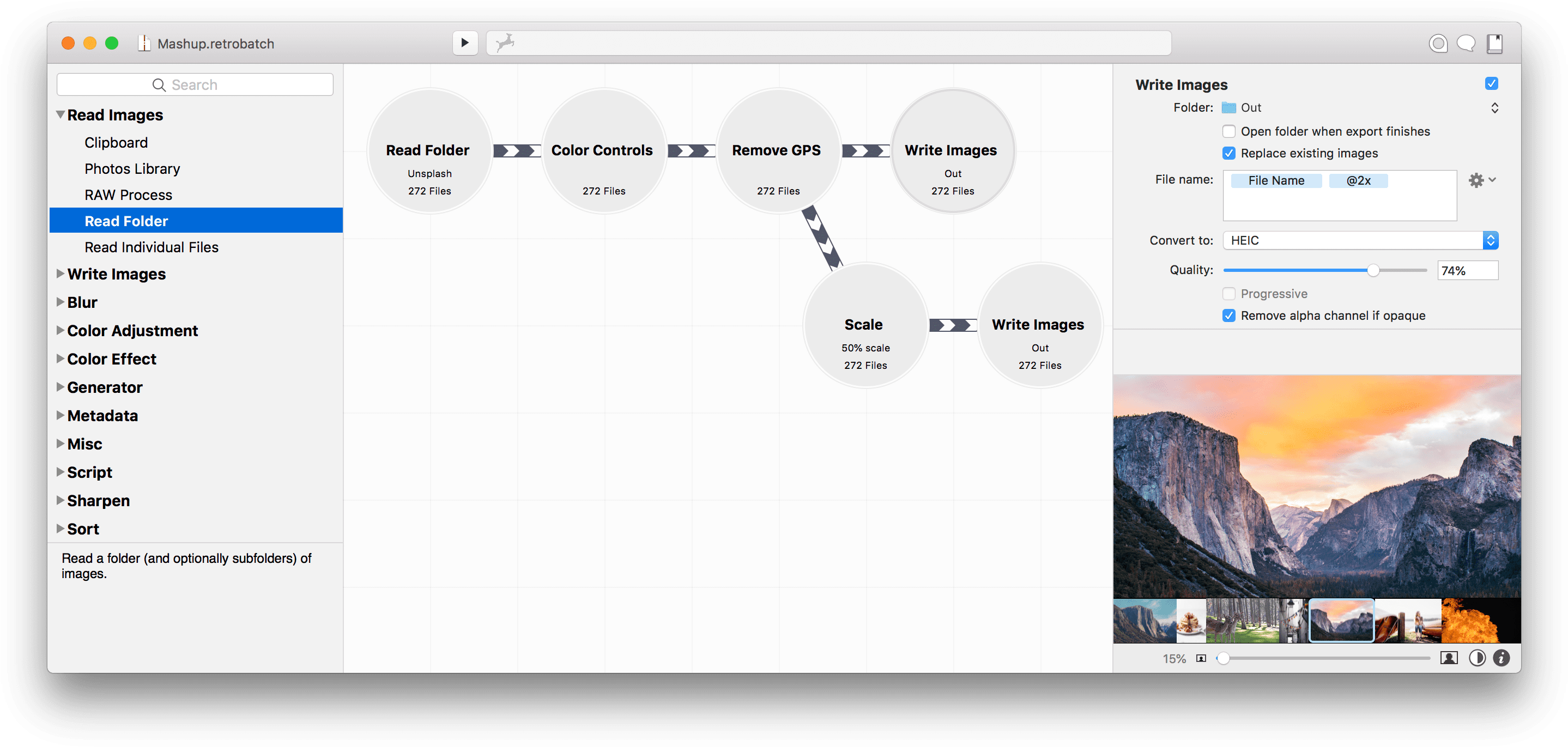 Image Processing Software Interface