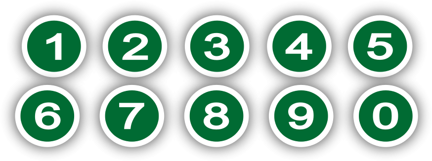 Images Of Numbers Clipart Clipart - Numbers In Circles Png, Transparent Png