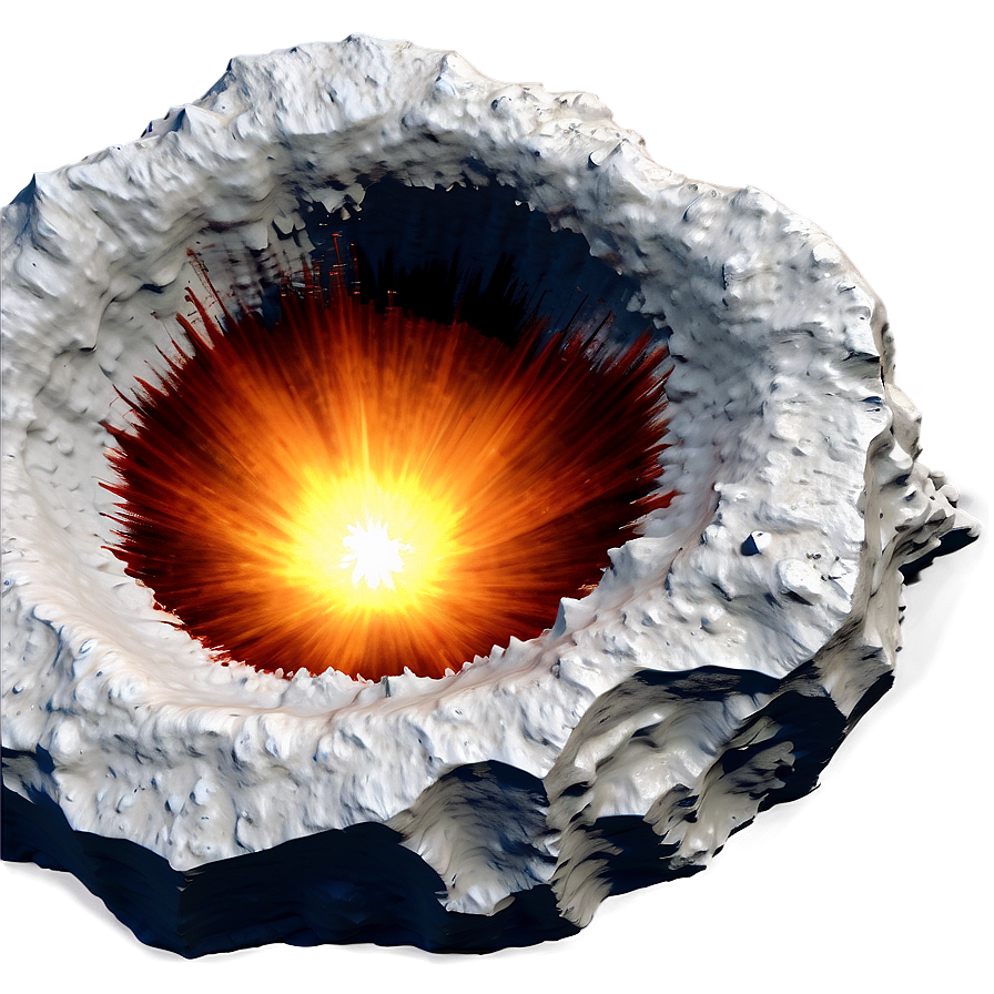 Impact Crater Realistic Png Mbt72