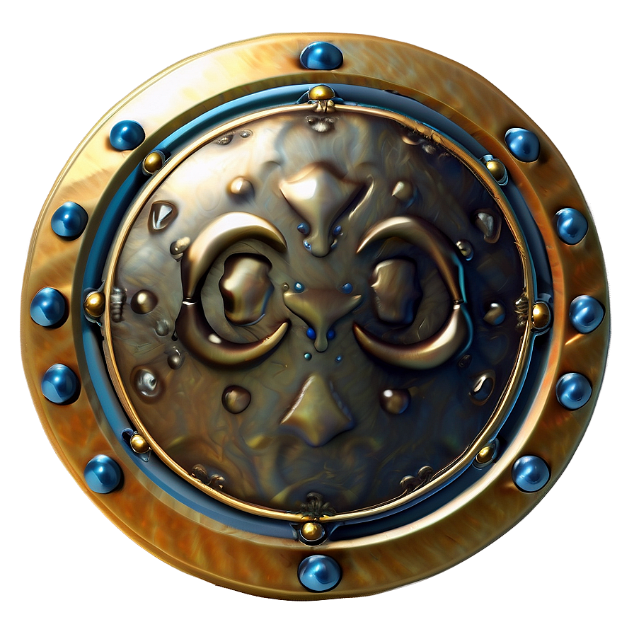 Impenetrable Gold Shield Png 89