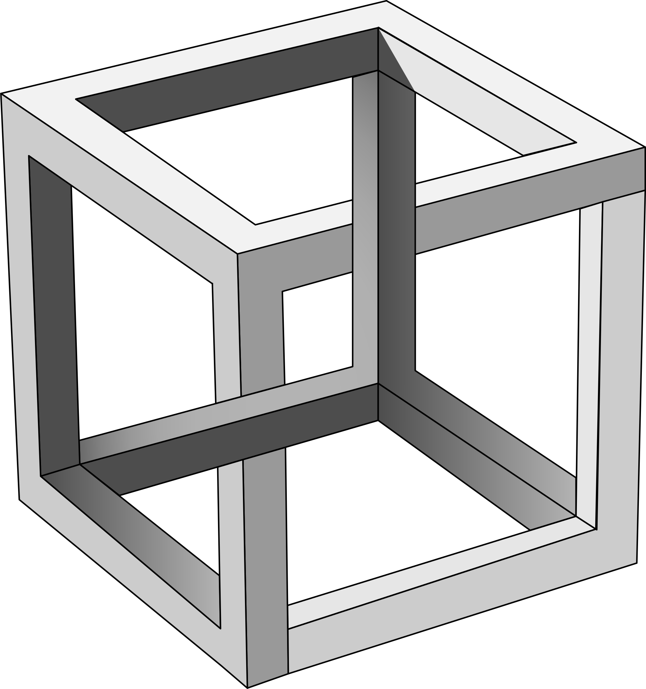 Impossible Cube Illusion