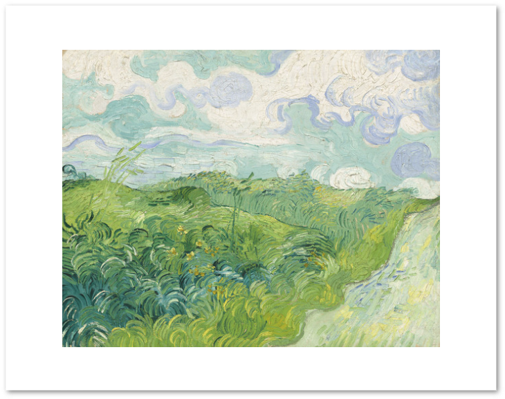 Impressionist Wheat Field Painting