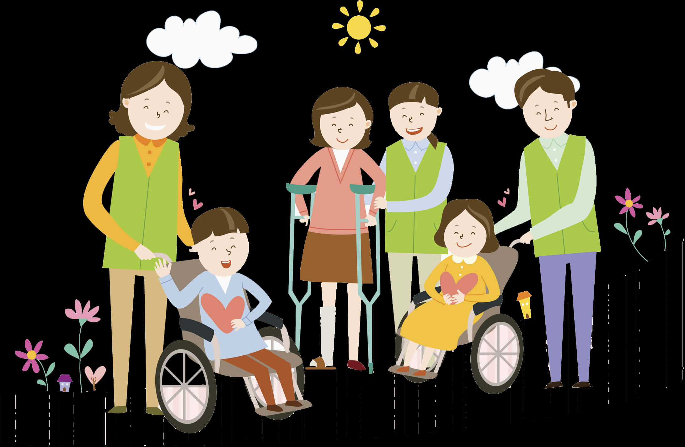 Inclusive Family Illustration