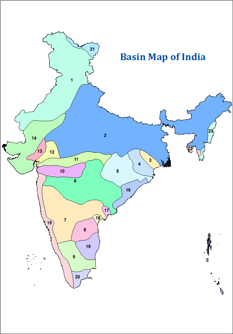 India Bastu Map Numbered Regions