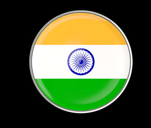 India Flag Button Design