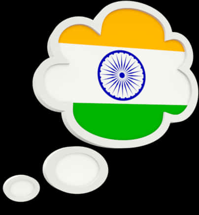 India Flag Cloud Icon