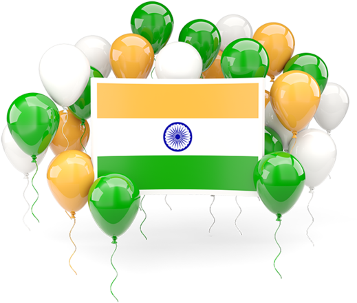 Indian Flag Celebration Balloons