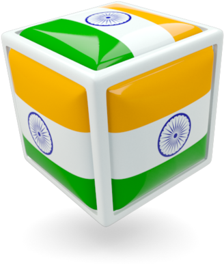 Indian Flag Cube3 D Render