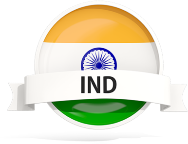 Indian Flag Emblem I N D Banner