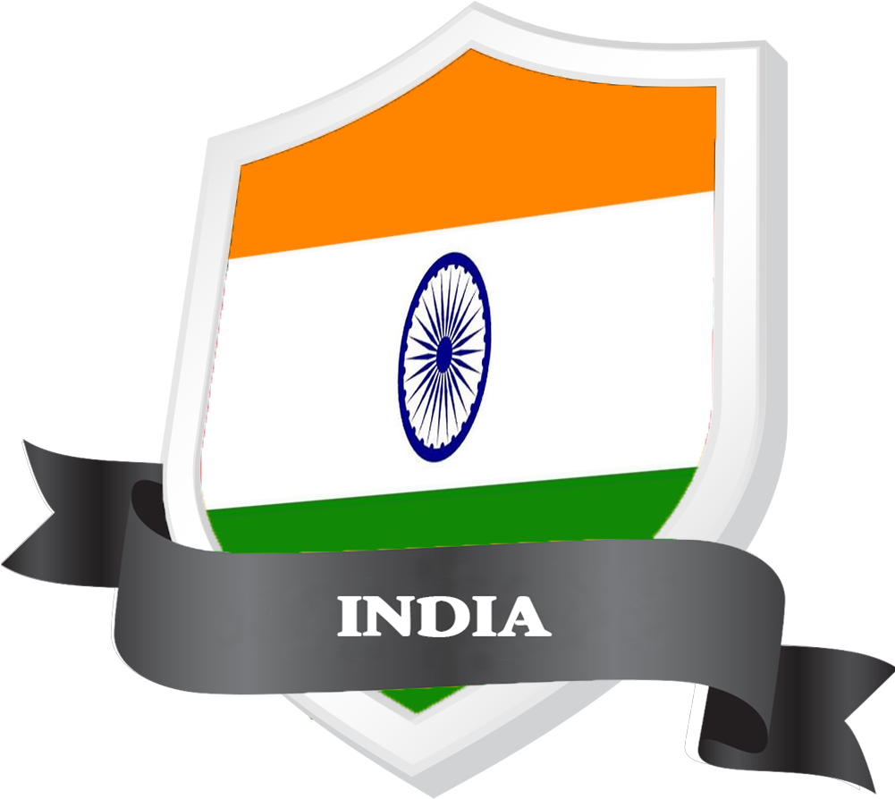 Indian Flag Shield Design