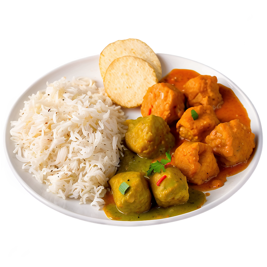 Indian Food Plate Png Kfc