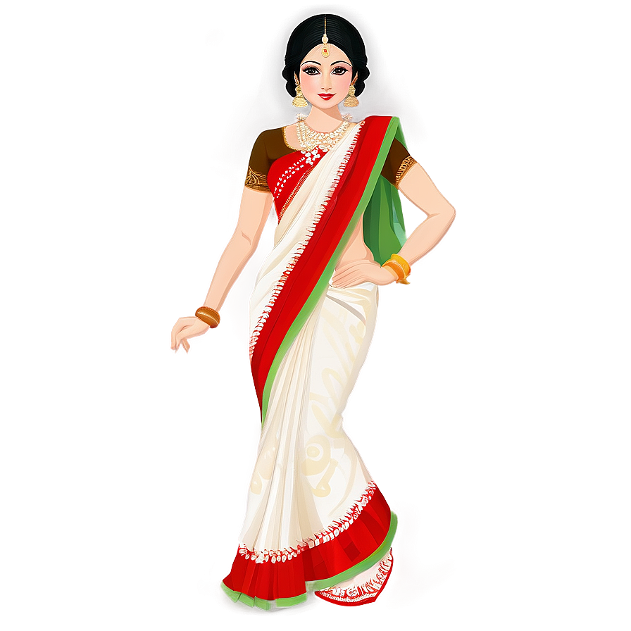 Indian Saree Design Png 67