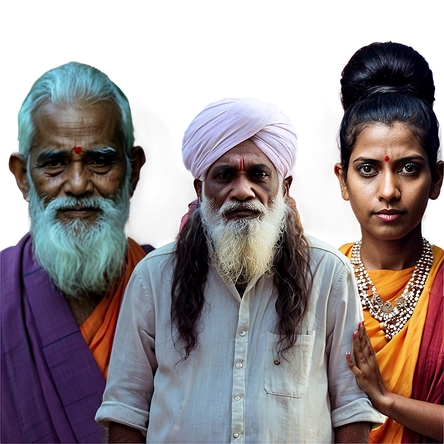 Indian Spiritual Gurus Png 06132024