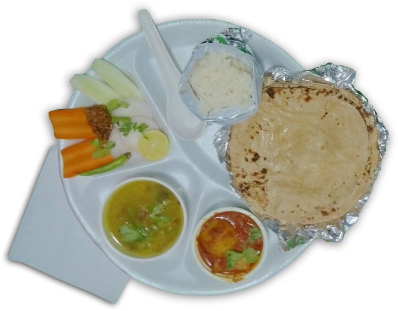 Indian Vegetarian Thali Plate