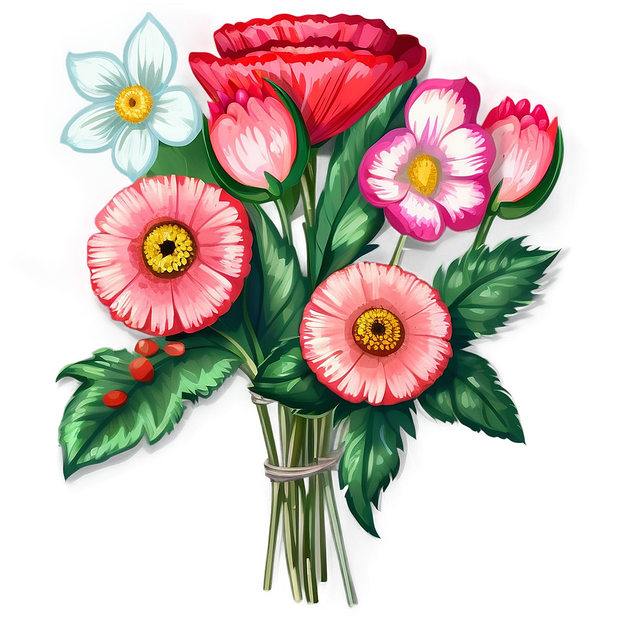 Indie Flower Bouquet Clipart Png 87