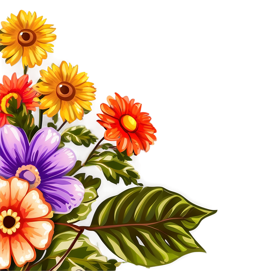 Indie Flower Bouquet Clipart Png Ent26