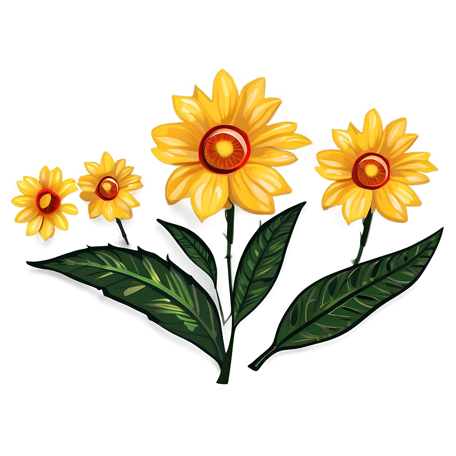 Indie Flower Cartoon Png Tmb