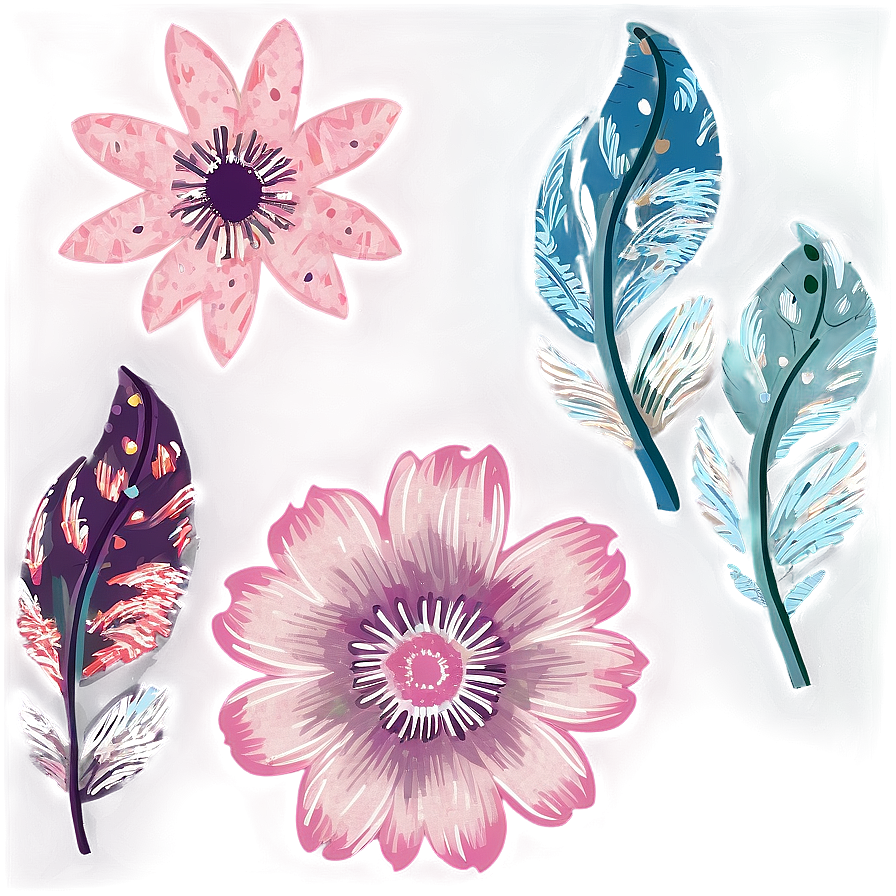 Indie Flower Fabric Texture Png 78