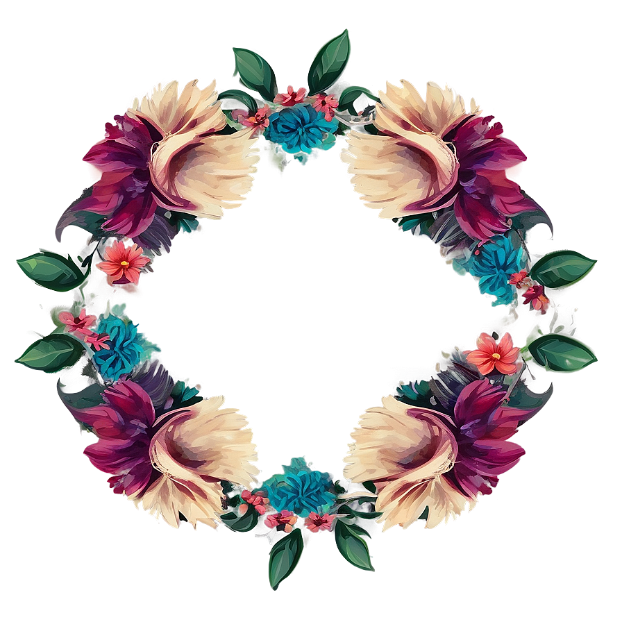 Indie Flower Frame Png 65