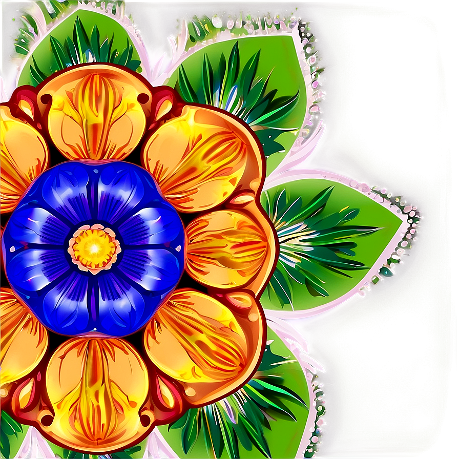 Indie Flower Mandala Design Png 79