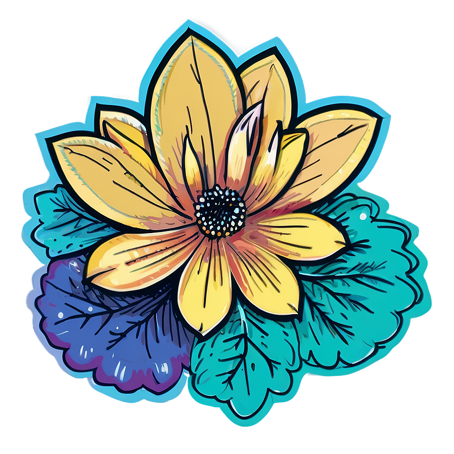 Indie Flower Tattoo Flash Png 46