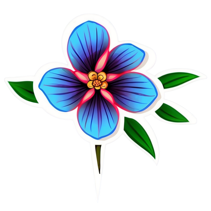 Indie Flower Tattoo Style Png Qqp