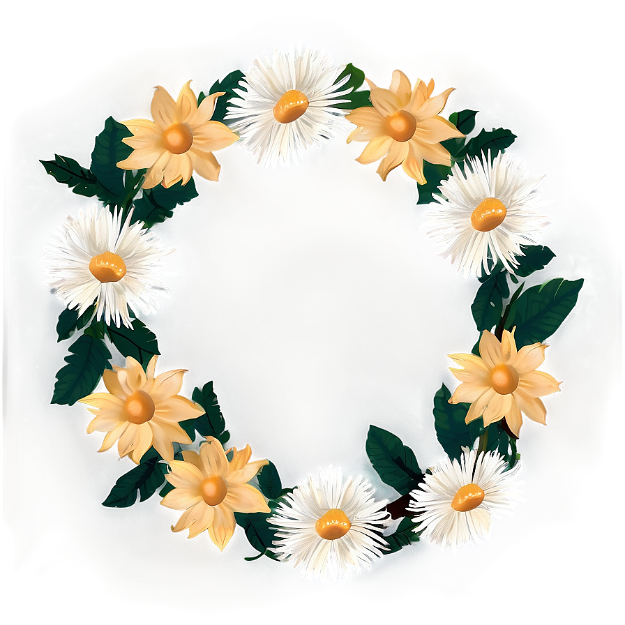 Indie Flower Wreath Png 46