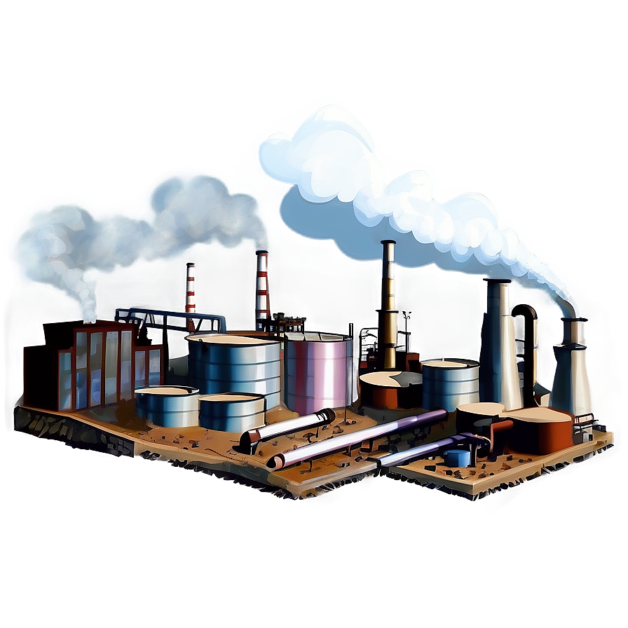 Industrial Pollution Scene Png 60