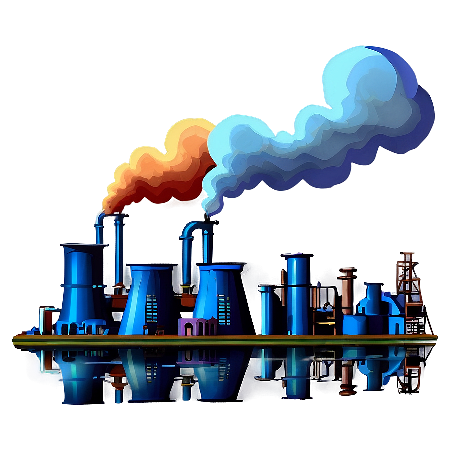 Industrial Pollution Scene Png Eqp