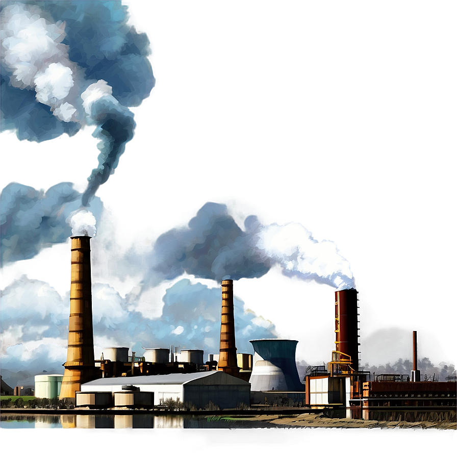 Industrial Pollution Scene Png Ieb90