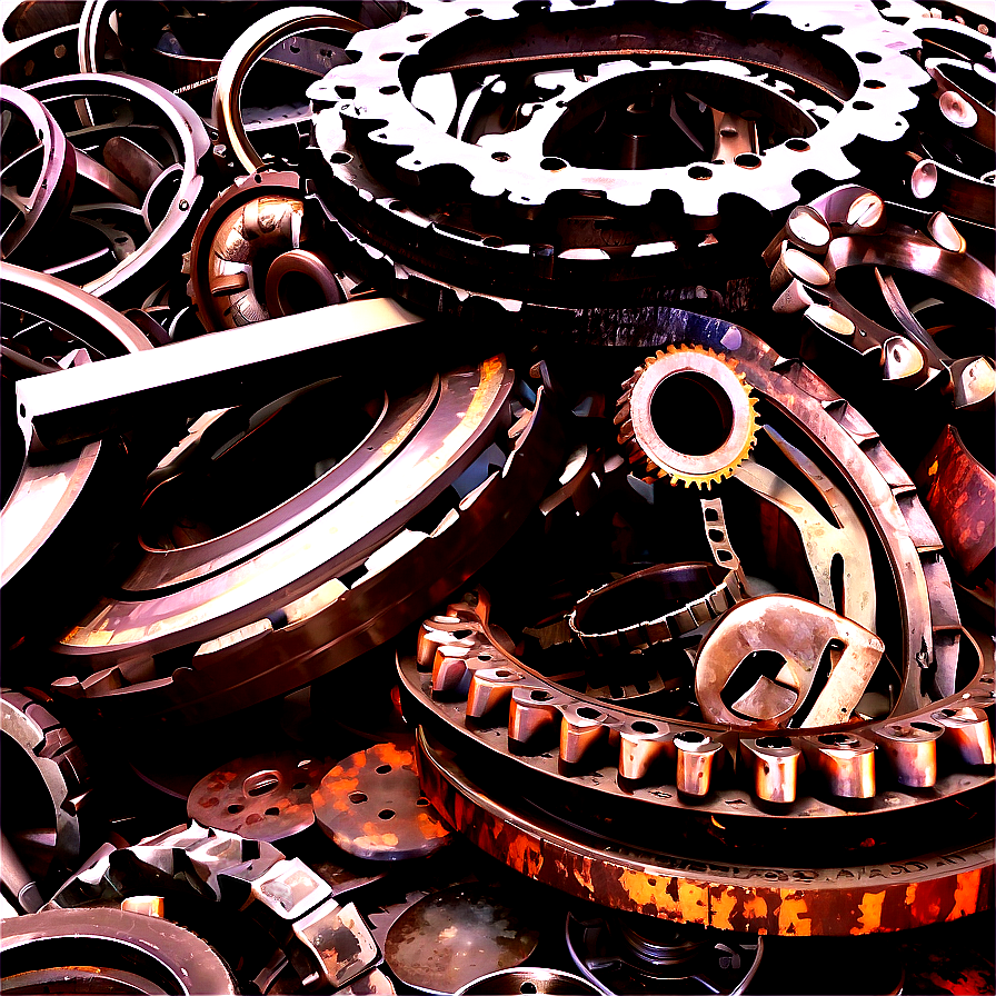 Industrial Scrap Metal Heap Png 06292024