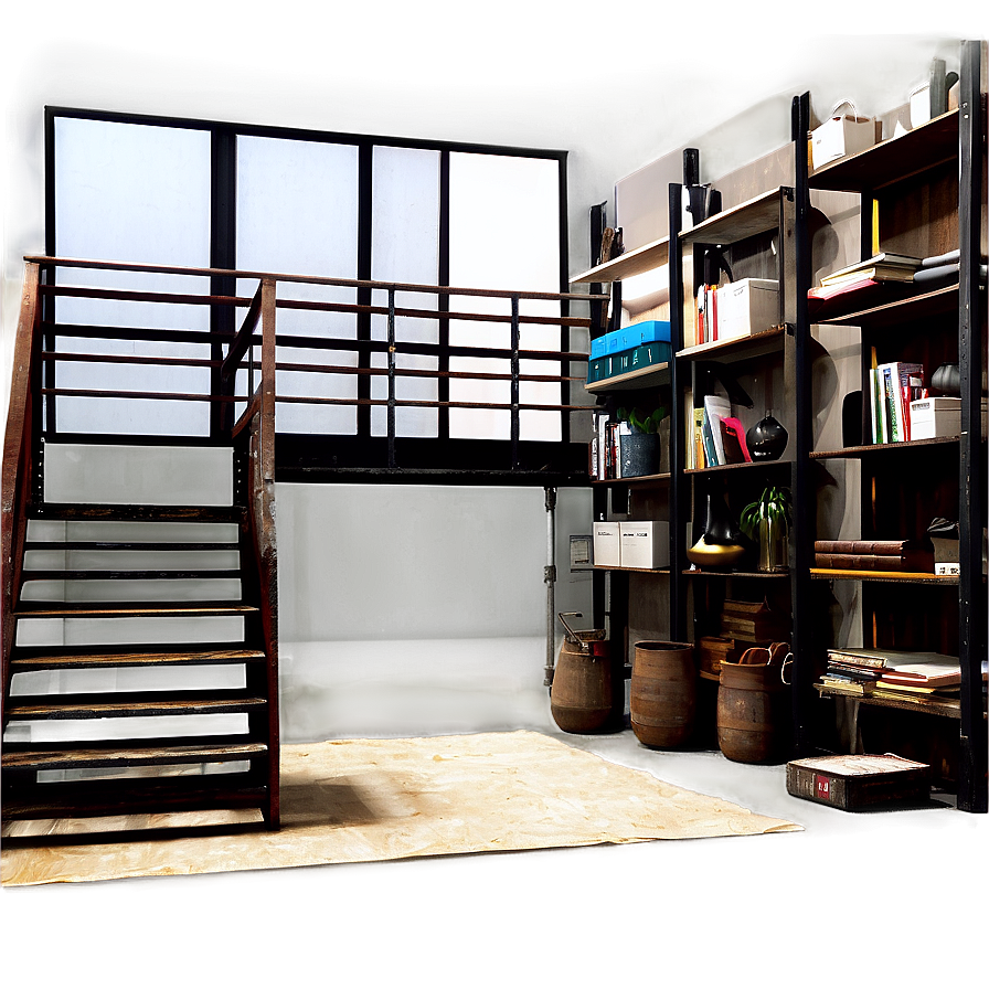 Industrial Style Loft Studio Png Fts62