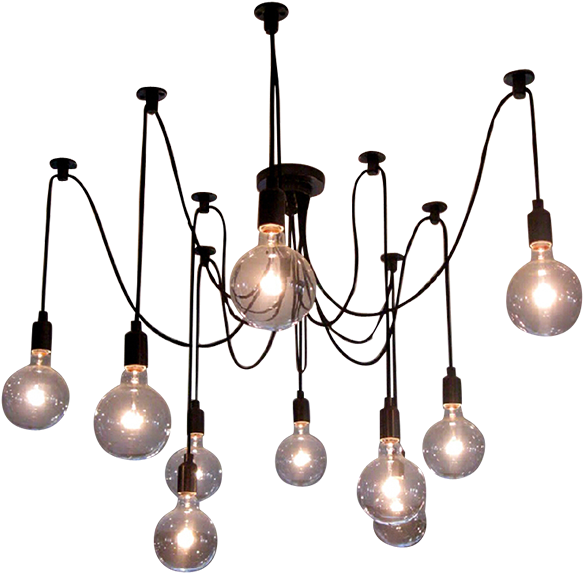 Industrial Style Multiple Pendant Light Fixture