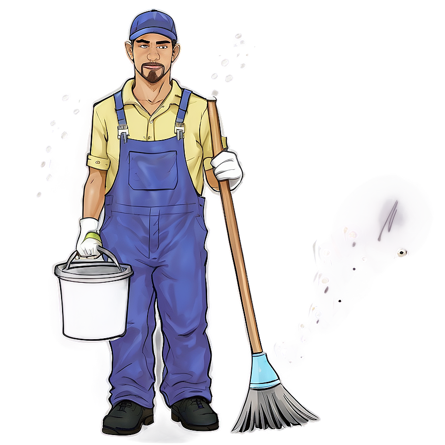 Industrious Janitor Png 55