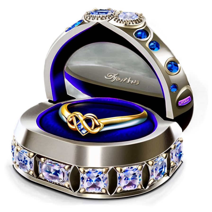 Infinity Ring Box Png 06282024