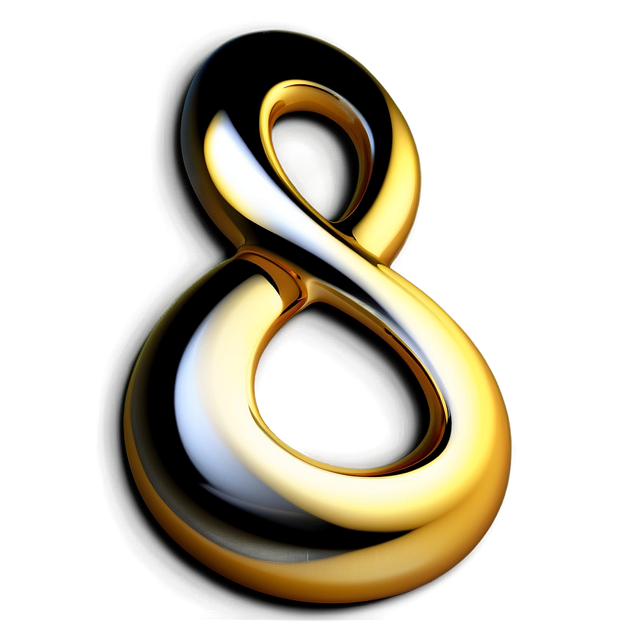 Infinity Symbol In Gold Png Srl