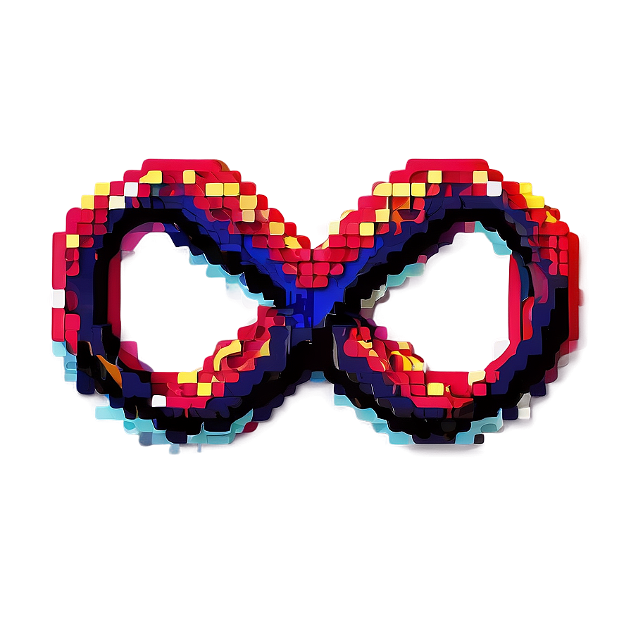 Infinity Symbol In Pixel Art Png Cxd