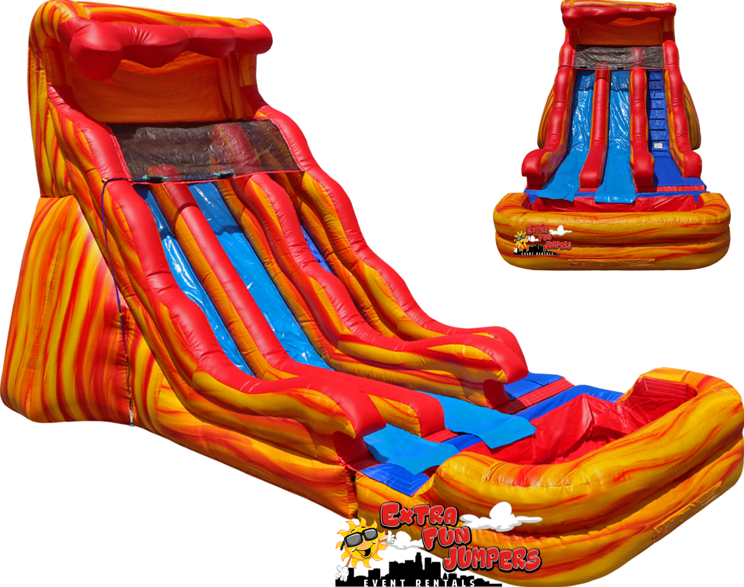 Inflatable Double Lane Slide Rental