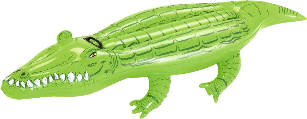 Inflatable Green Crocodile Toy