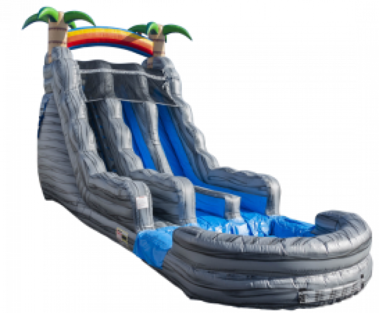 Inflatable Water Slide With Pool