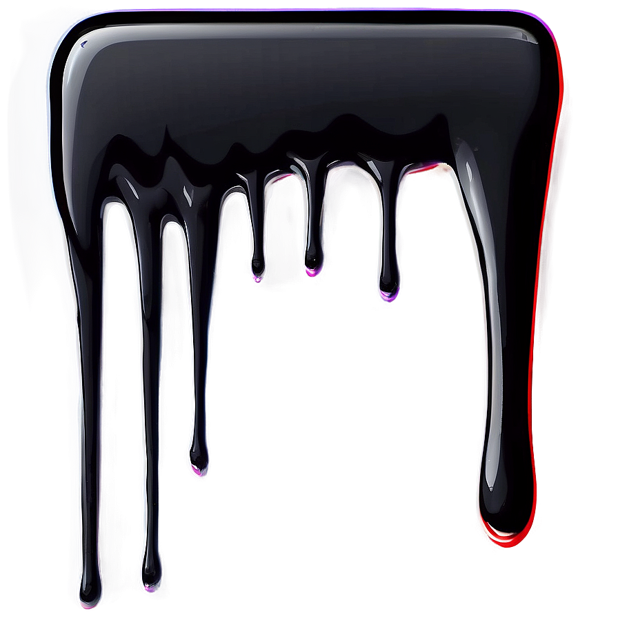 Ink Paint Drip Black Png Txv