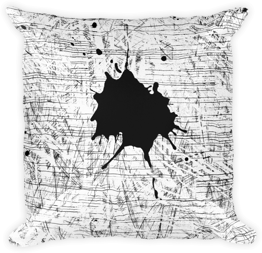 Ink Splash Cushion Design