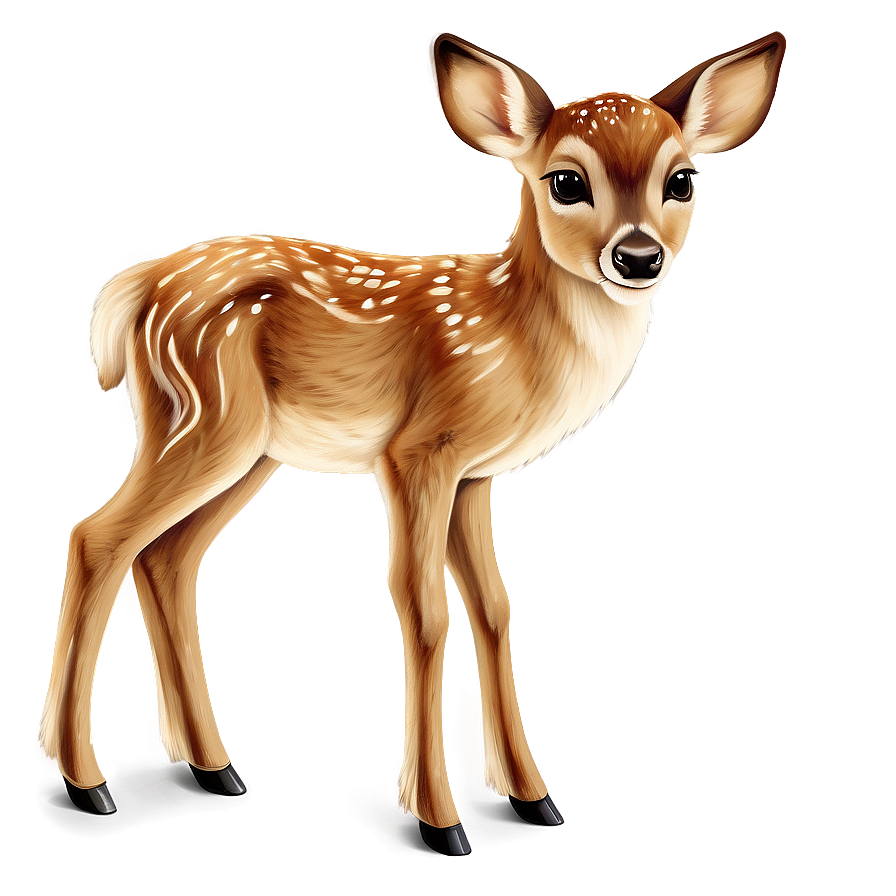 Innocent Fawn Illustration Png Gdu