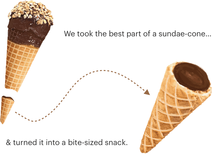 Innovative Ice Cream Cone Snack Concept