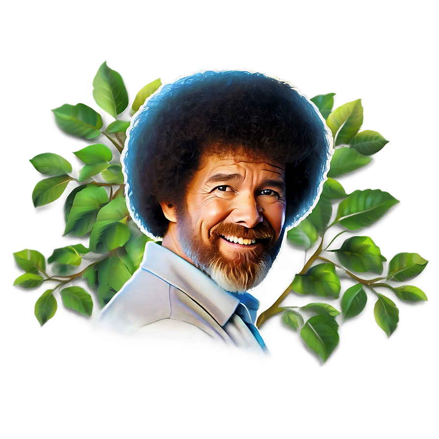 Inspirational Bob Ross Hair Png 59