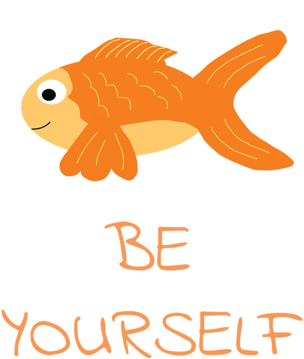 Inspirational Goldfish Be Yourself